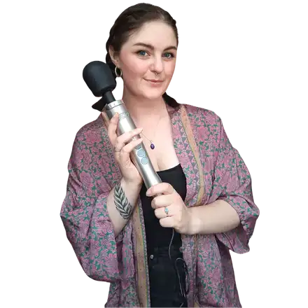 Woman with microphone
